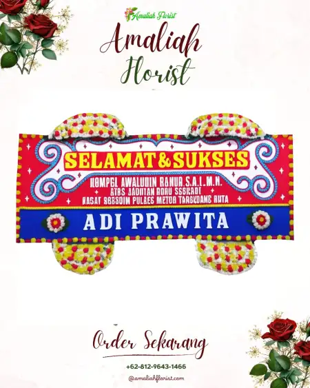 Papan Bunga Ucapan Selamat Kembaran Wetan